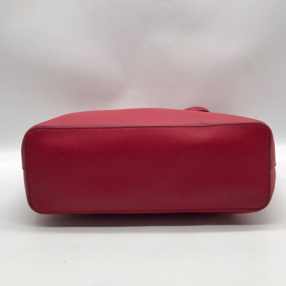 Michael Kors Jet Set Red Saffiano Leather Tote - Picture 5 of 10